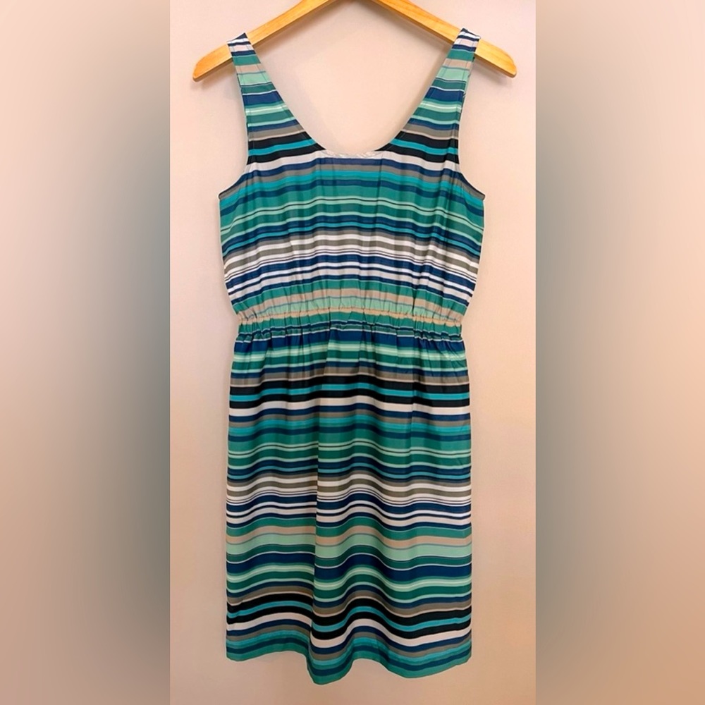 Ann Taylor LOFT Striped Sleeveless Dress Size XS